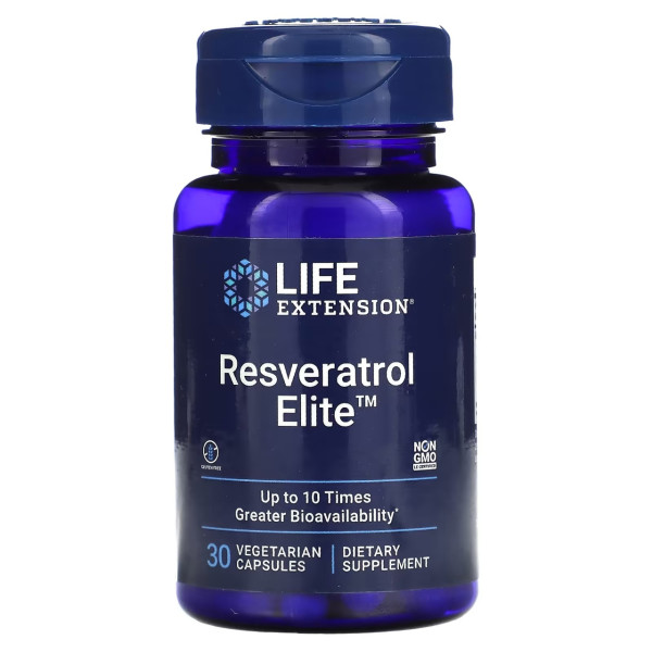 Life Extension Resveratrol Elite 100 mg 30 veg capsules