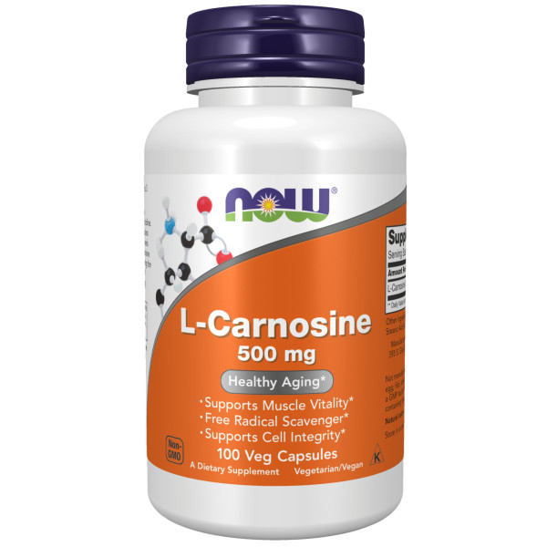 NOW L-Carnosine 500 mg 100 veg capsules Срок 31.10.2025