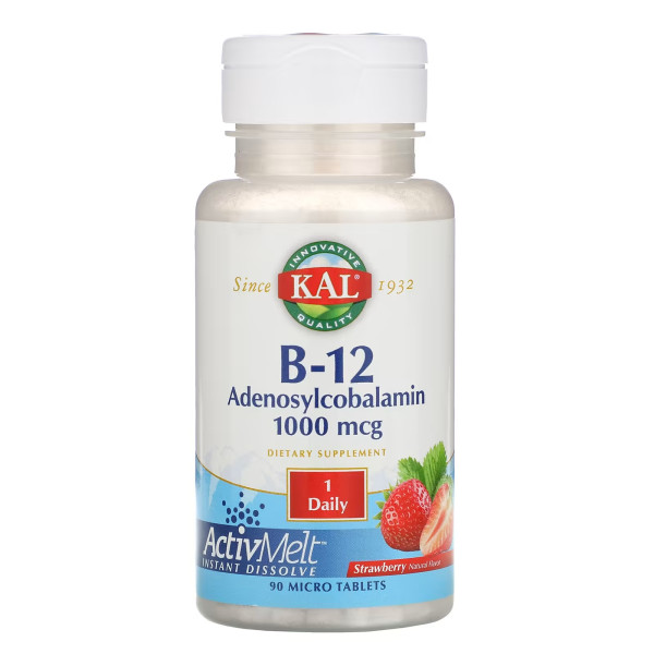 KAL B-12 adenosylcobalamin 1000 mcg 90 tablets
