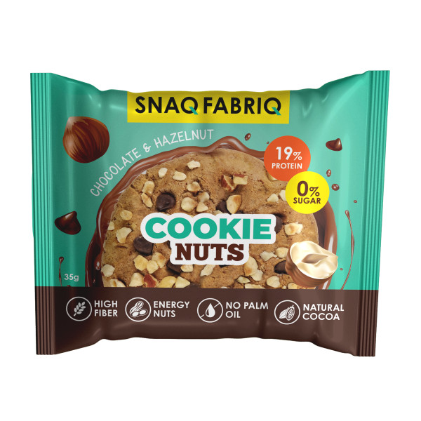 Snaq Fabriq Cookie nuts 35 grams (Шоколад с фундуком)