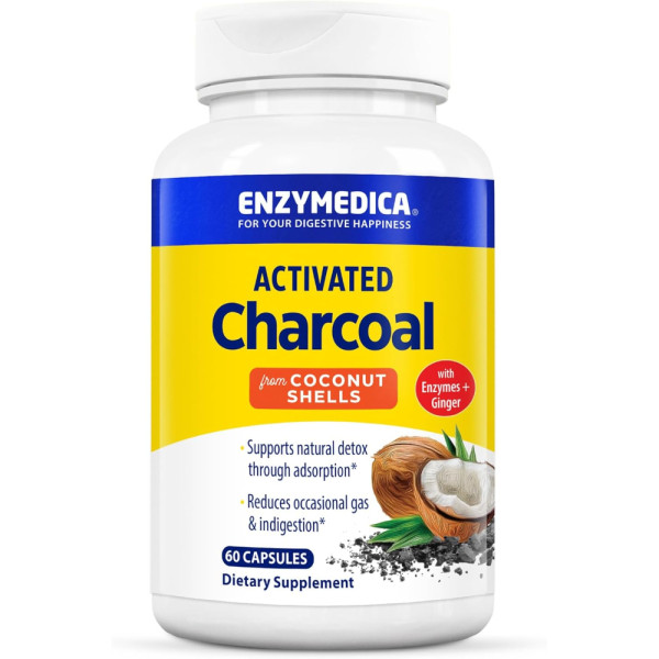Enzymedica Purify Active charcoal plus 60 capsules