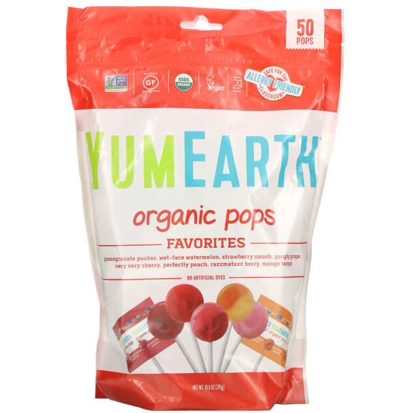 Yum Earth organic pops 310 grams
