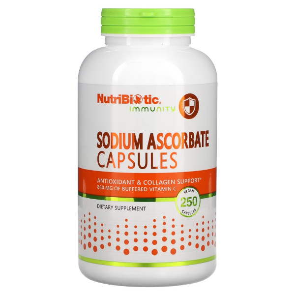 NutriBiotic Sodium Ascorbate 250 capsules