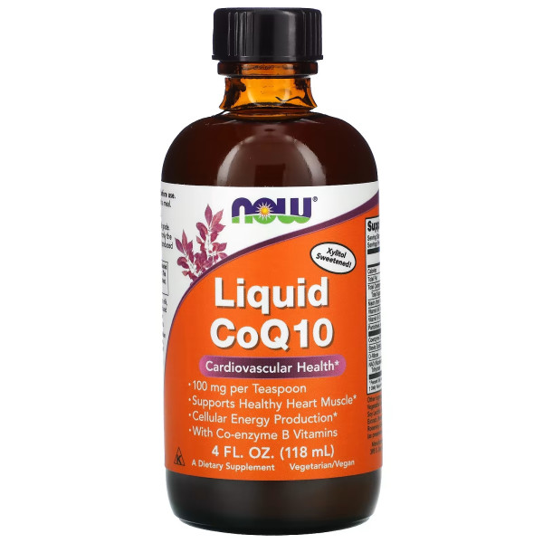 NOW Liquid CoQ10 orange flavor 118 ml
