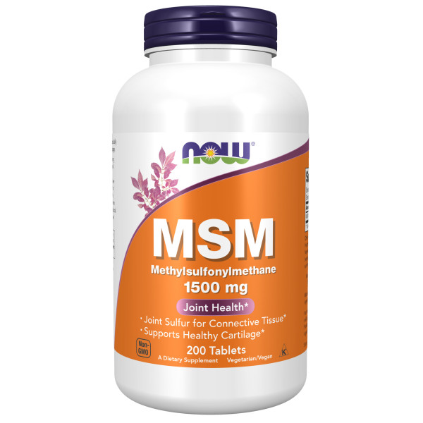 NOW MSM 1500 mg 200 tablets