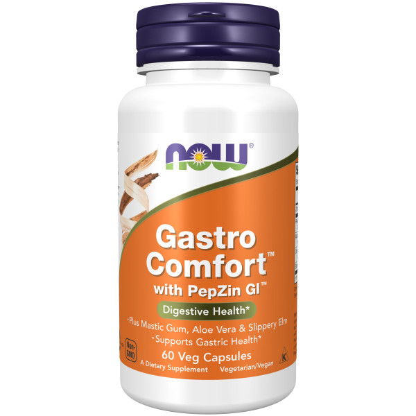 NOW Gastro Comfort With Pepzin Gi 60 veg capsules