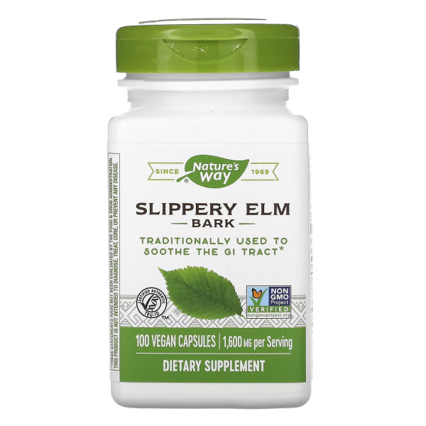 Nature's Way Slippery Elm 400 mg 100 veg capsules