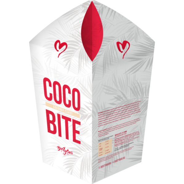 BootyBar Coco Bite 180 grams (Белый шоколад)