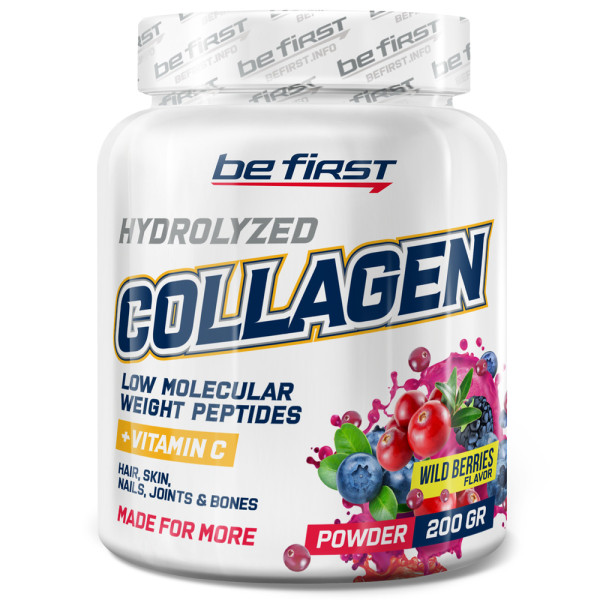 Be First Collagen + vitamin C 200 grams (Лесные ягоды)