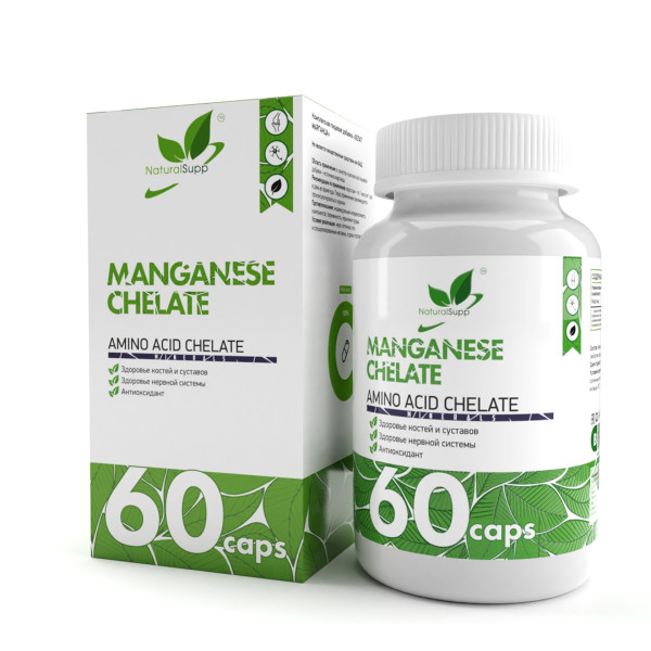 NaturalSupp Manganese chelate 60 capsules