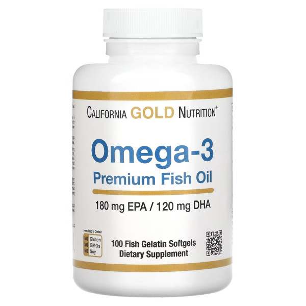 California GOLD Nutrition Omega-3 premium fish oil 100 softgels