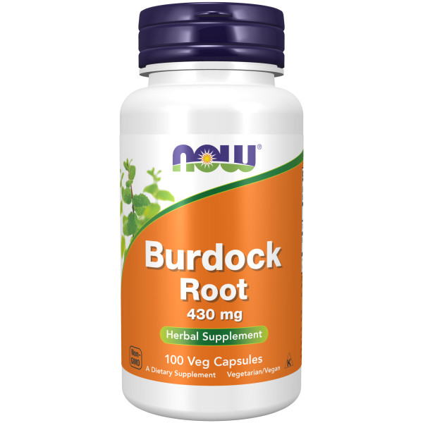 NOW Burdock root 430 mg 100 veg capsules