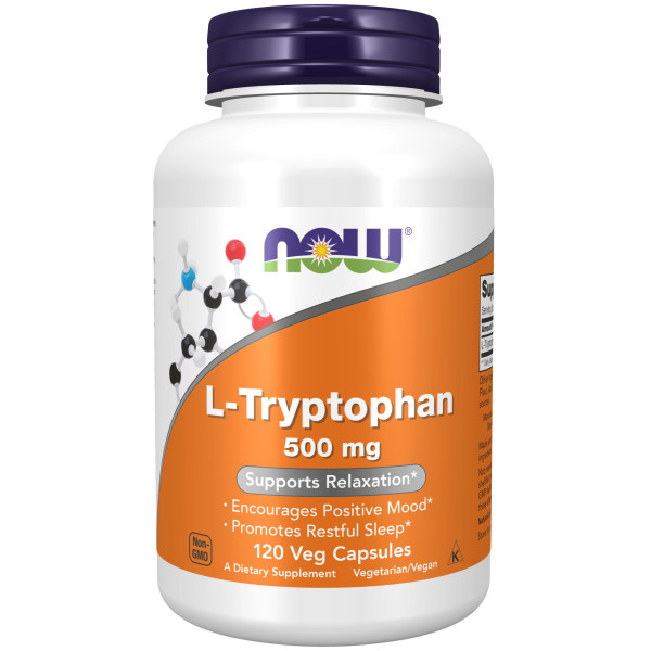 NOW L-Tryptophan 500 mg 120 veg capsules