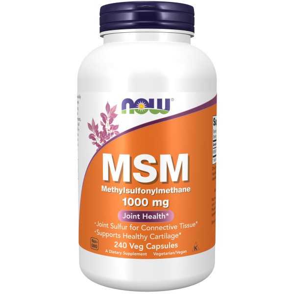 NOW MSM 1000 mg 240 veg capsules