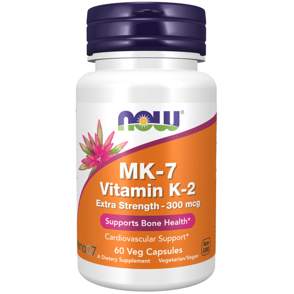 NOW Vitamin K-2 MK-7 300 mcg 60 veg capsules