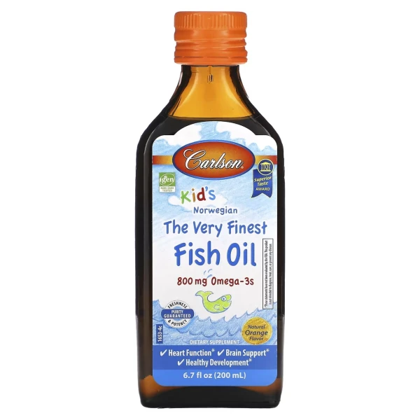 Carlson The Very Finest Fish Oil 800 mg 200 ml (Натуральный апельсиновый)