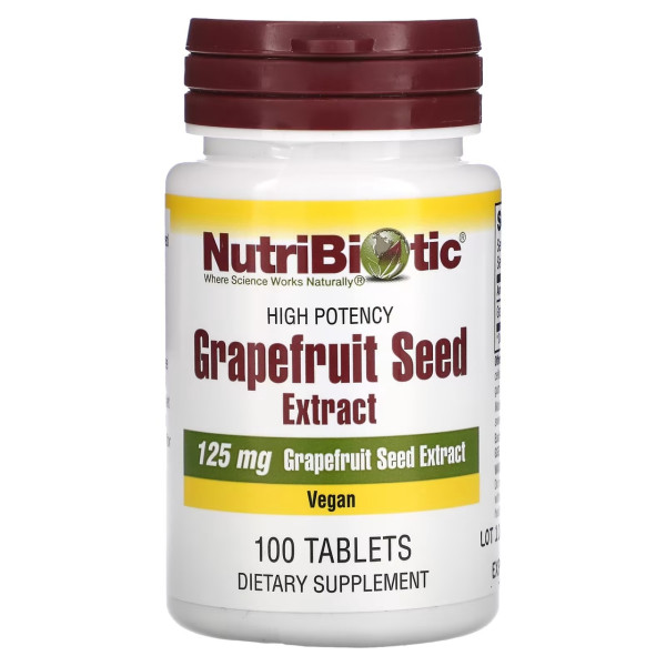 NutriBiotic Grapefruit Seed Extract 125 mg 100 tablets