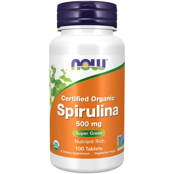NOW Spirulina 500 mg 100 tablets