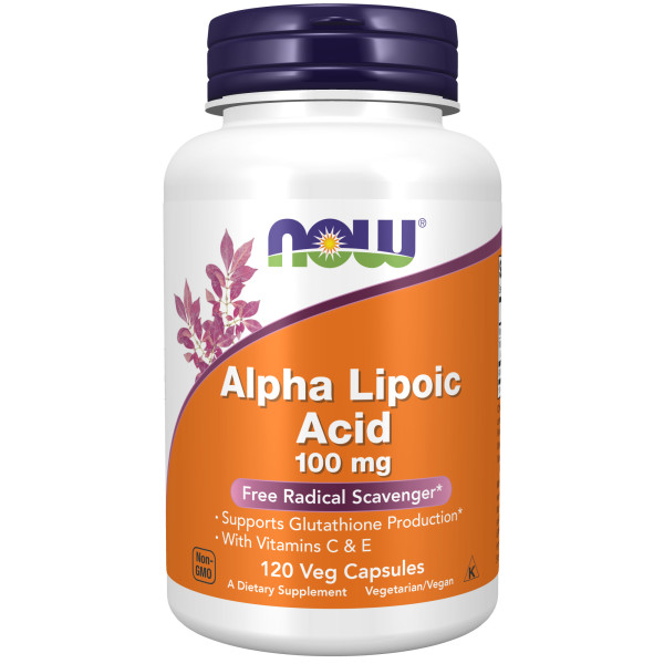 NOW Alpha Lipoic Acid 100 mg 120 veg capsules