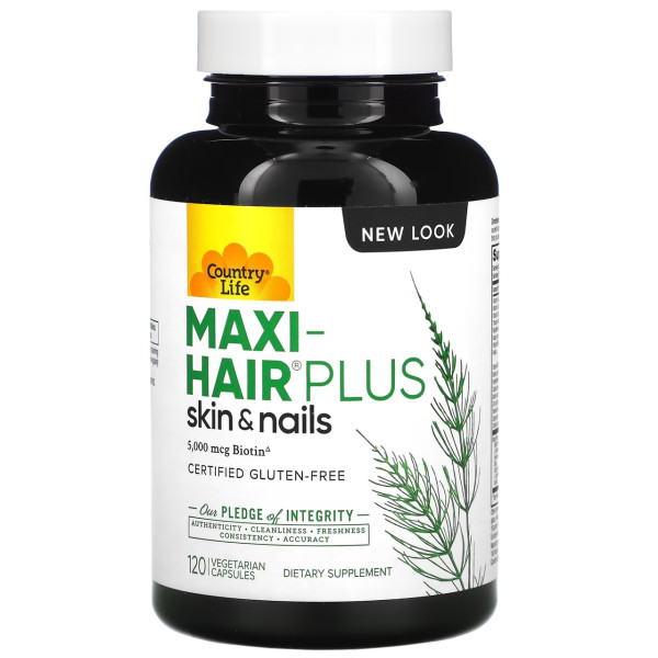 Country Life Maxi-Hair 5000 mcg 120 vegcaps