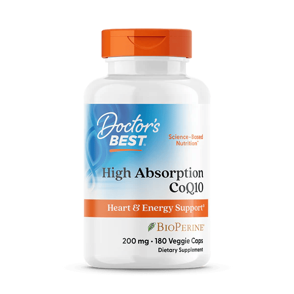Doctor's Best CoQ10 with Bioperine 200 mg 180 veg capsules