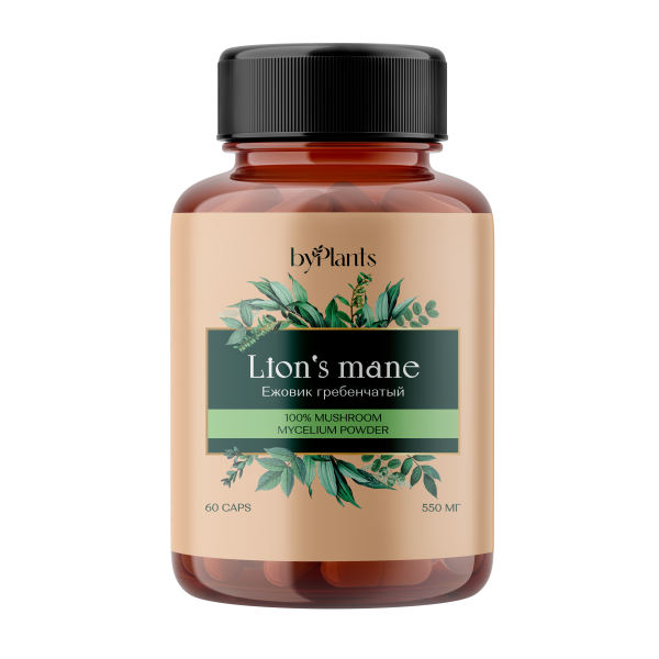 ByPlants Lion`s mane Mycelium 60 capsules
