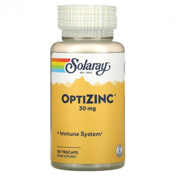 Solaray OptiZinc 30 mg 60 veg capsules