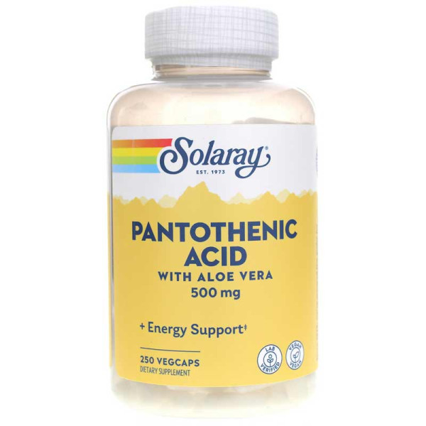 Solaray Pantothenic Acid 500 mg 250 veg capsules