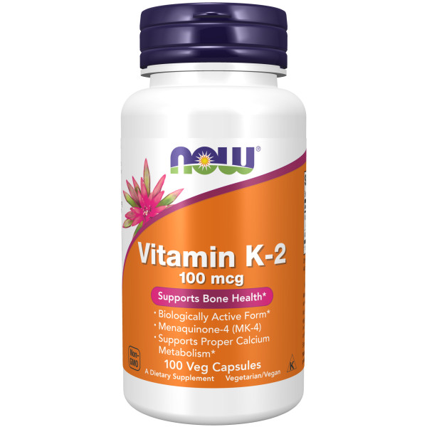 NOW Vitamin K-2 100 mcg 100 veg capsules