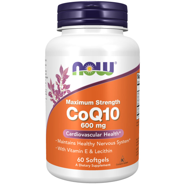 NOW CoQ10 600 mg 60 softgels