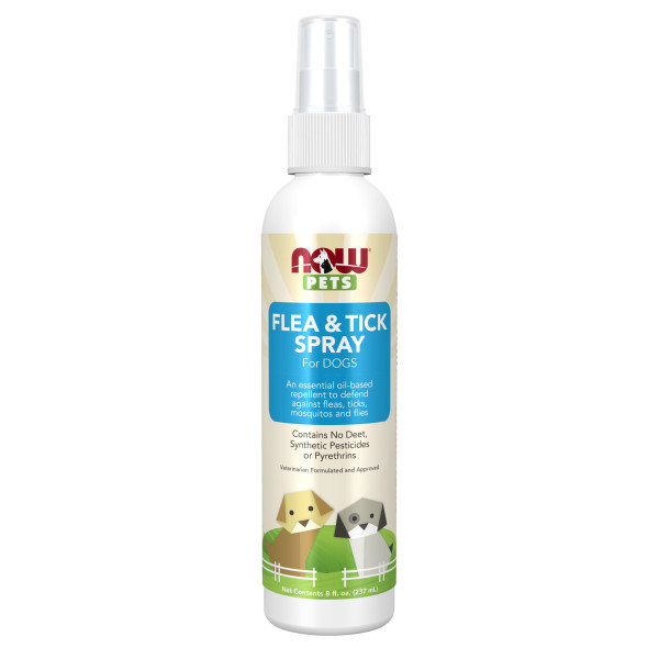NOW Pets Flea & Tick spray 237 ml