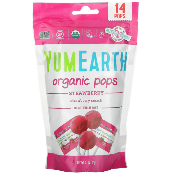 Yum Earth organic pops 87 grams (Ягоды)