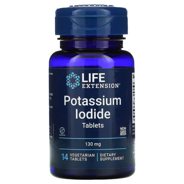 Life Extension Potassium Iodide 130 mg 14 tablets 