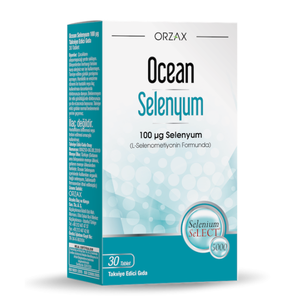 Orzax Ocean Selenium 100 mcg 30 tablets