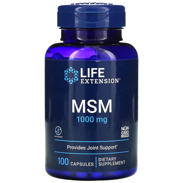 Life Extension MSM 1000 mg 100 capsules