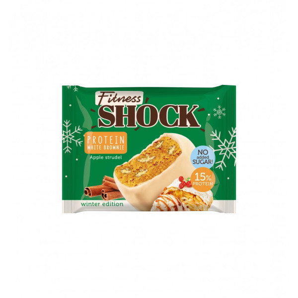 FitnesShock Brownie 50 grams (Яблочный штрудель)