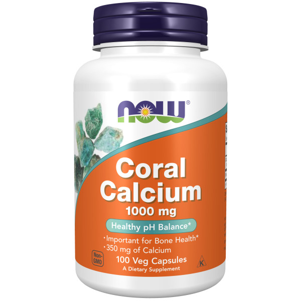 NOW Coral Calcium 1000 mg 100 veg capsules