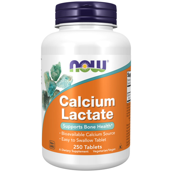 NOW Calcium Lactate 250 tablets