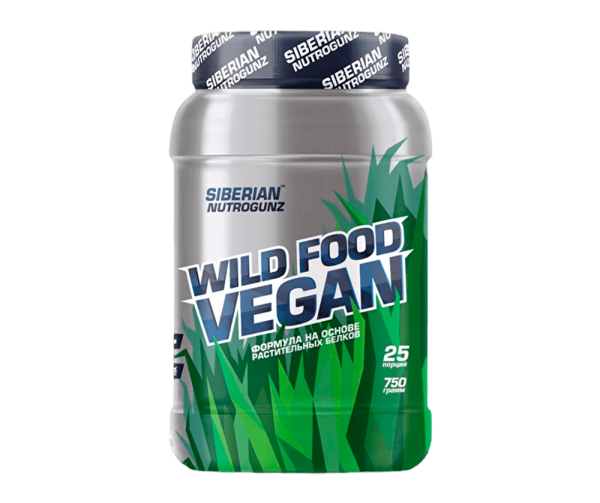 Siberian NutroGunz Wild Food Vegan 750 grams (Ваниль)