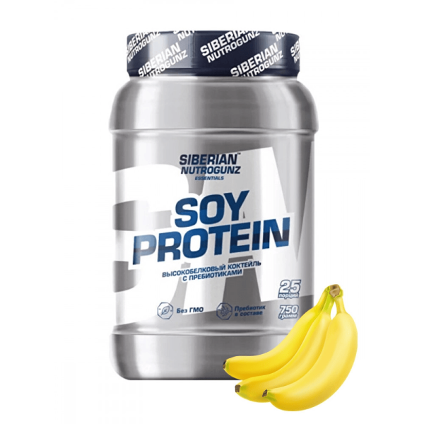 Siberian NutroGunz SOY Protein 750 grams (Банан)