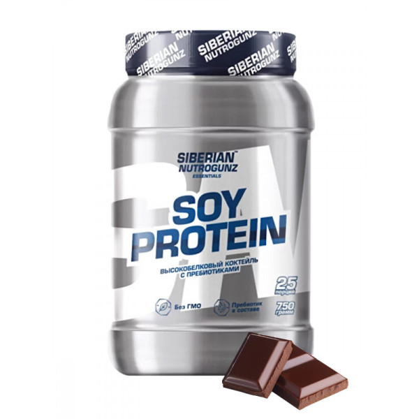 Siberian NutroGunz SOY Protein 750 grams (Двойной шоколад)