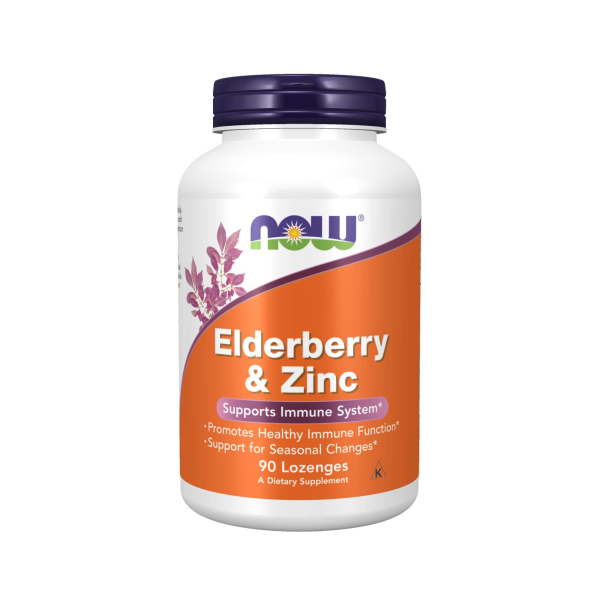 NOW Elderberry & Zinc 30 lozenges