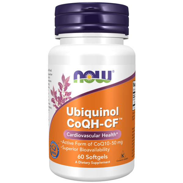 NOW Ubiquinol 50 mg 60 softgels Срок 30.10.2025