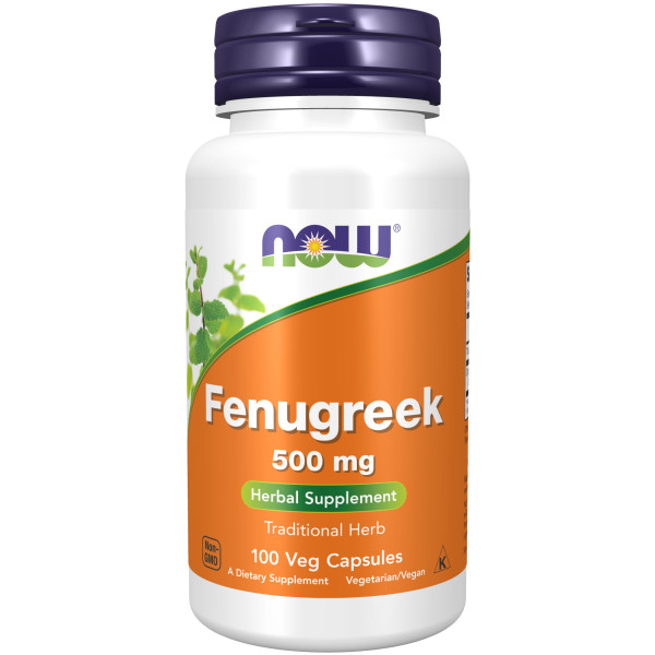 NOW Fenugreek 500 mg 100 veg capsules