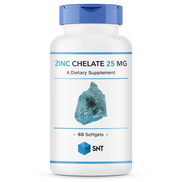 SNT Zinc Chelate 25 mg 60 softgels