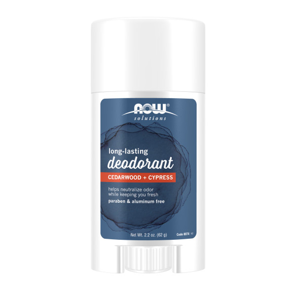 NOW Long-Lasting Deodorant Stick Cedarwood+Cypress 62 g