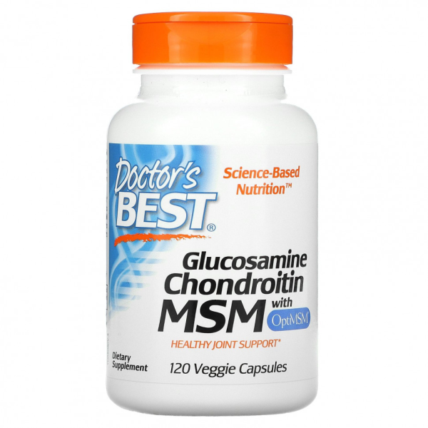 Doctor's Best Extra Glucosamine Chondroitin MSM 120 veg capsules
