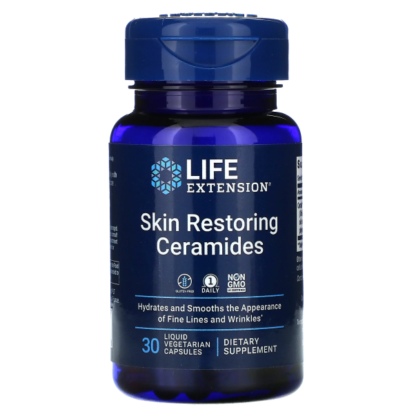 Life Extension Skin Restoring Ceramides 30 veg capsules