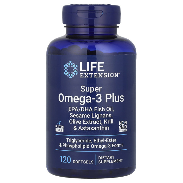 Life Extension Super Omega-3 Plus EPA/DHA Fish Oil 120 softgels