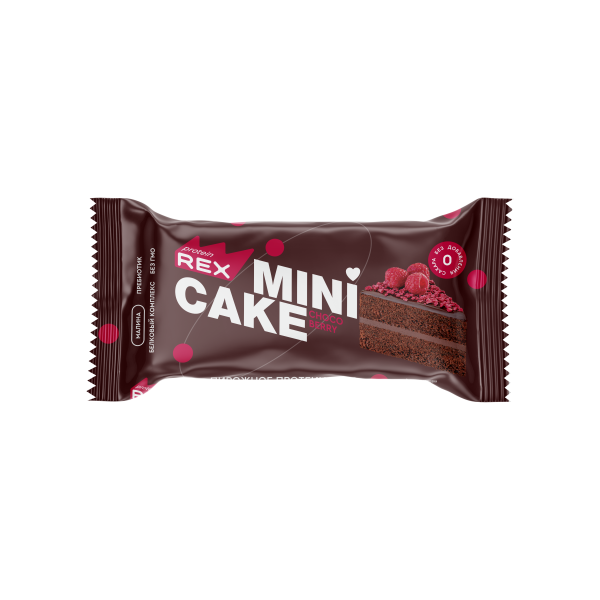 Protein Rex Mini Cake 40 grams (Шоколадно - малиновый)